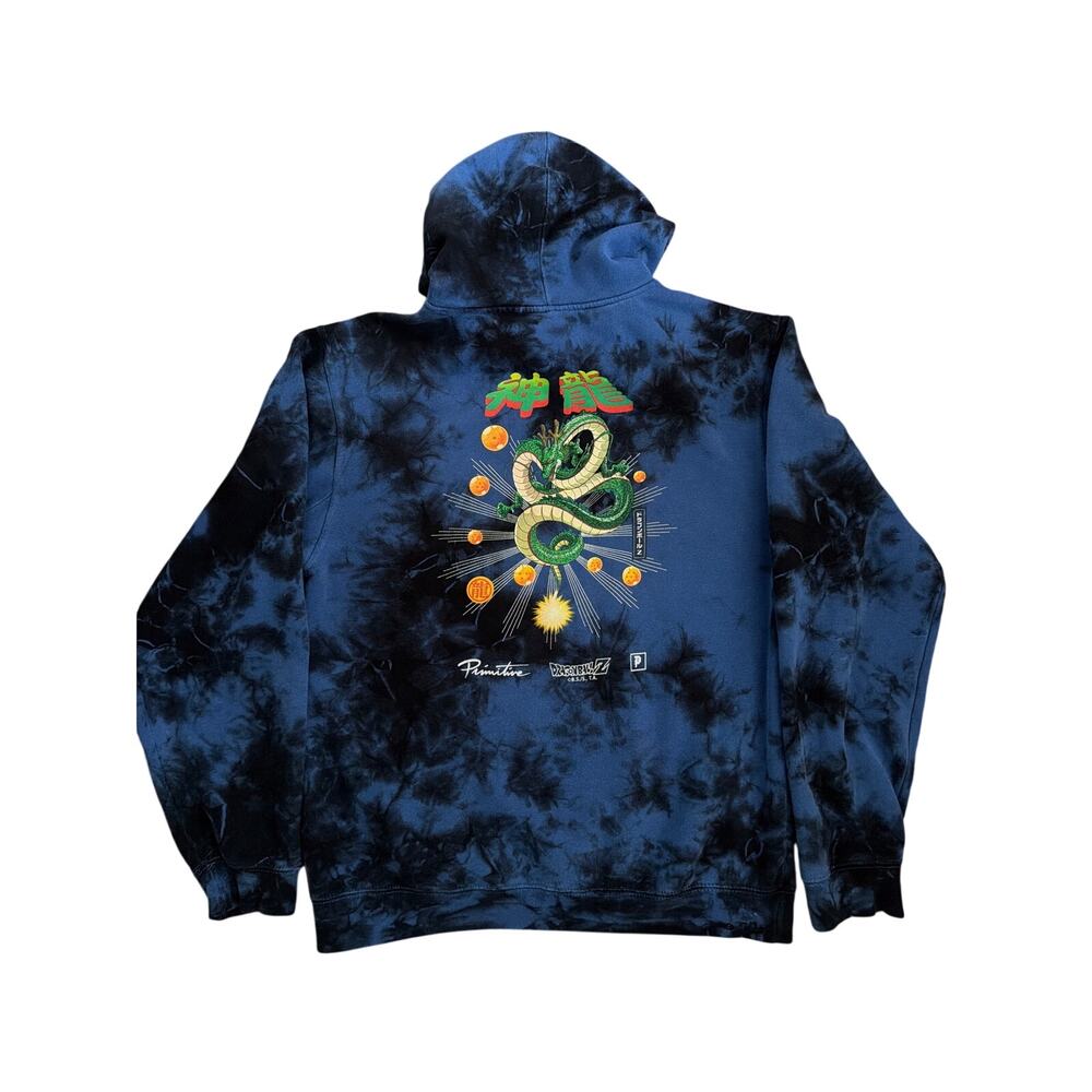 Primitive DragonballZ Tie Dye Men’s Hoodie Size Small Unisex Hoodie Blue Black